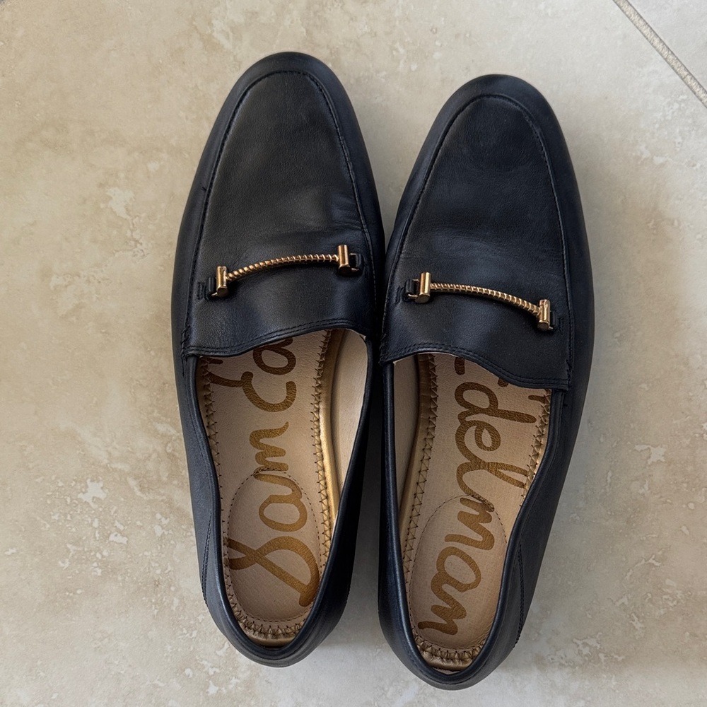 Sam Edelman Men's Black Leather Loafers